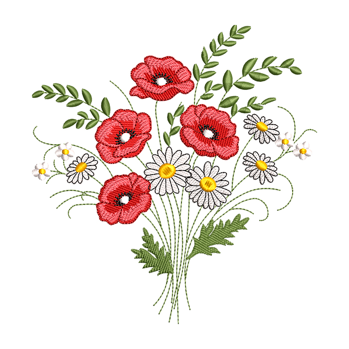 daisies embroidery designs