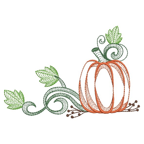 Vintage Autumn Pumpkin-4