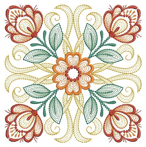 Rippled FLowers Quilts-3