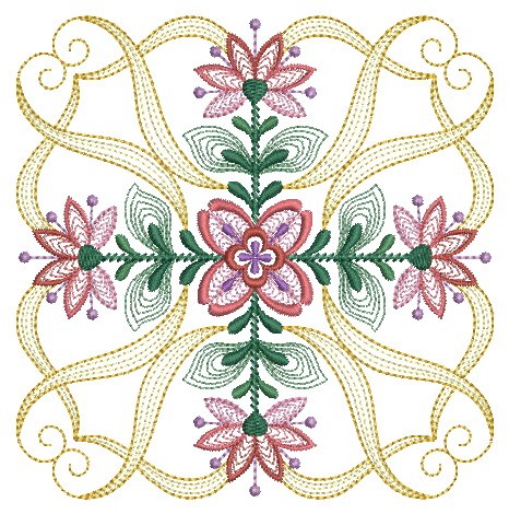 Rippled FLowers Quilts-4