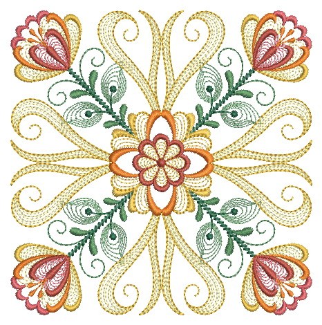 Rippled FLowers Quilts-5