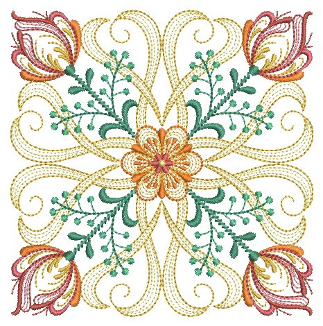 Rippled FLowers Quilts-12