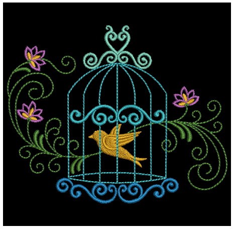 Colorful Birdcages Silhouette-9