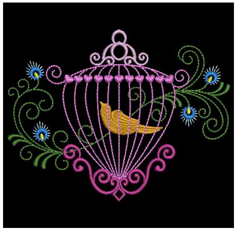 Colorful Birdcages Silhouette-12