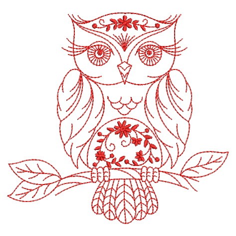 Redwork Owls 2-3