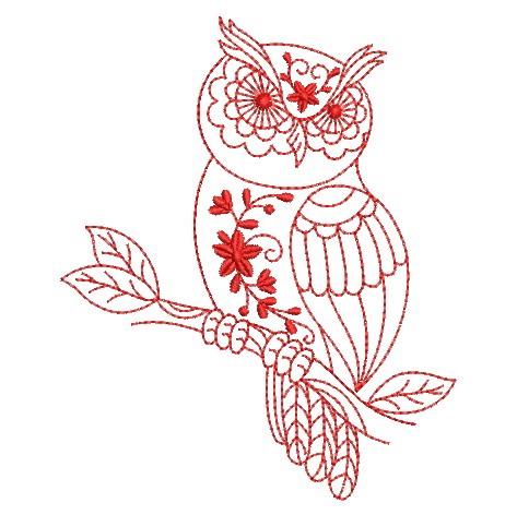 Redwork Owls 2-4