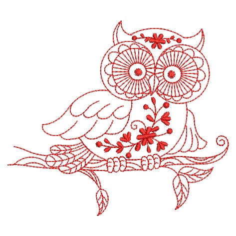 Redwork Owls 2-11