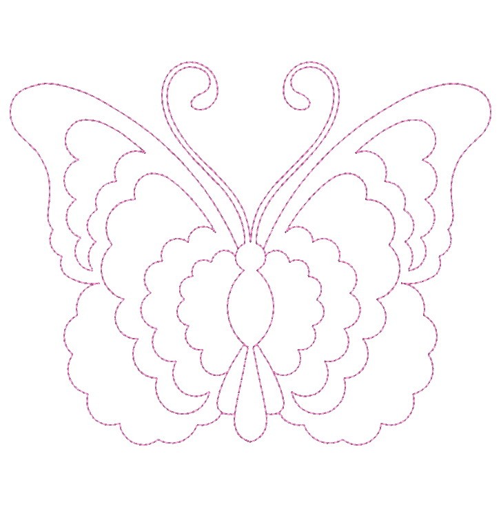 Trapunto Butterflies-3
