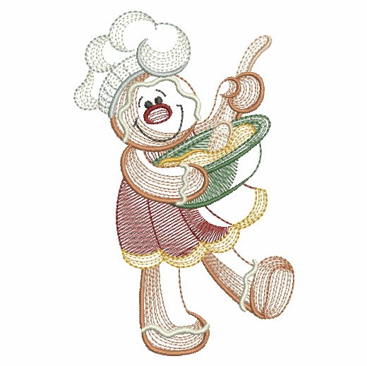 Folk Art Gingerbread Man-4