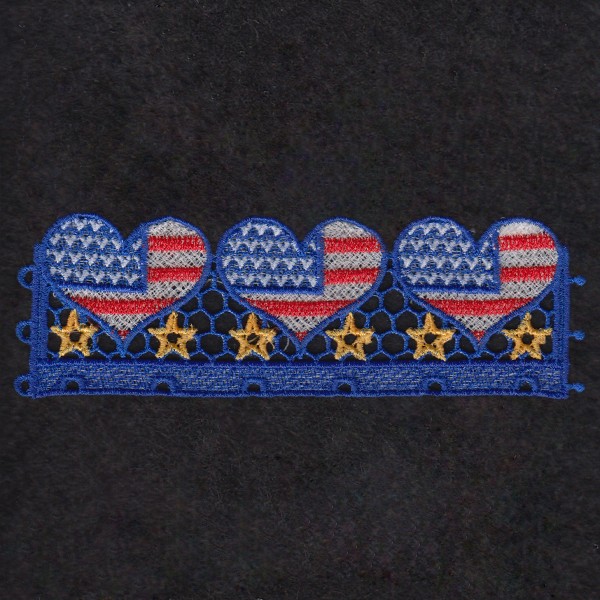 FSL LED Candle Patriotic Wrap-7