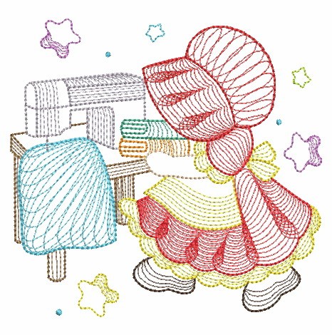 Rippled Sewing Sunbonnets-3