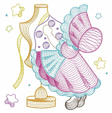 Rippled Sewing Sunbonnets-4