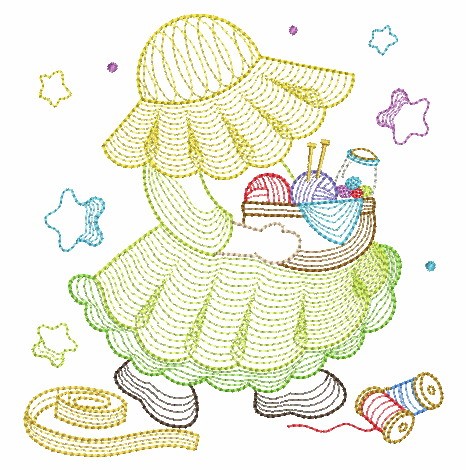 Rippled Sewing Sunbonnets-7