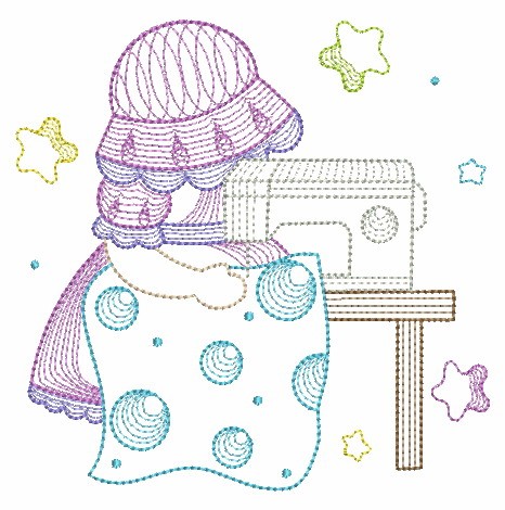 Rippled Sewing Sunbonnets-8