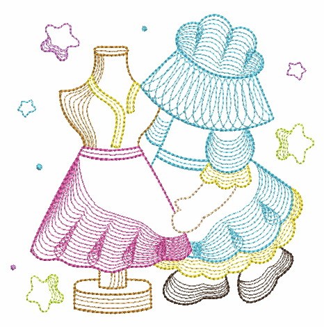 Rippled Sewing Sunbonnets-11