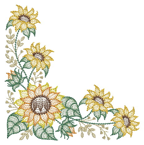 Rippled Sunflowers 2 -5