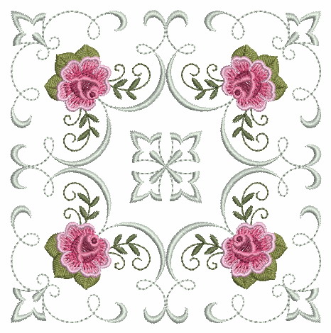 Filigree Roses Quilt -5