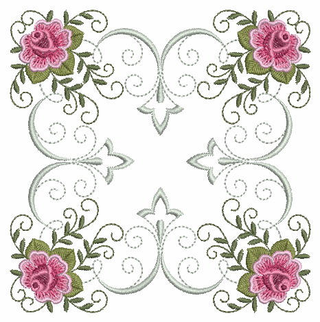 Filigree Roses Quilt -7