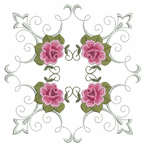 Filigree Roses Quilt -8