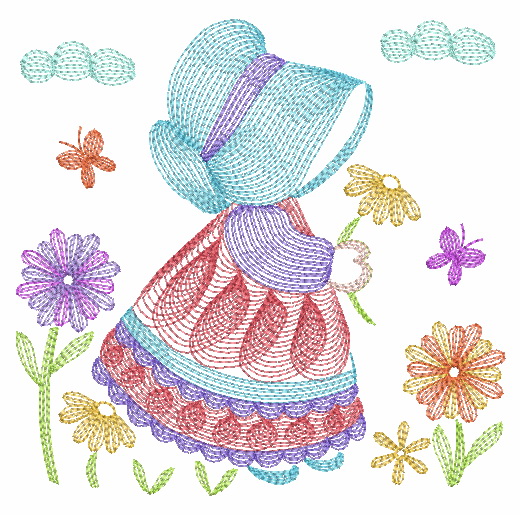 Sunbonnet Sue Quilt-3