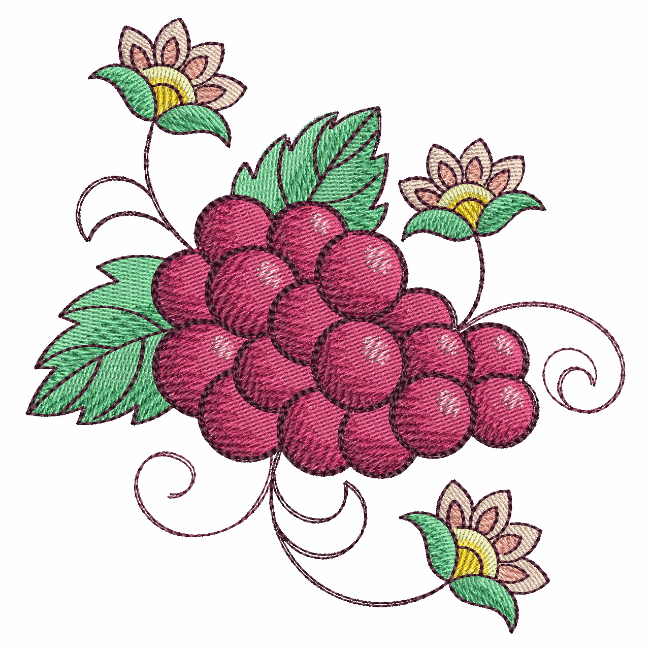 Watercolor Fruit 2-10