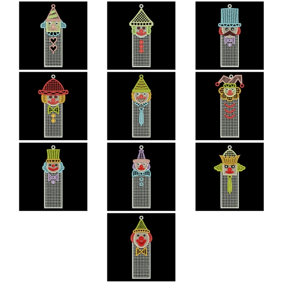 FSL Clown Bookmarks