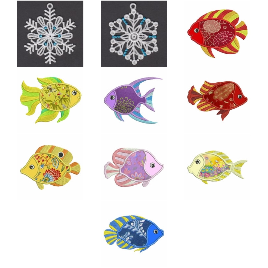 Applique Tropical Fish