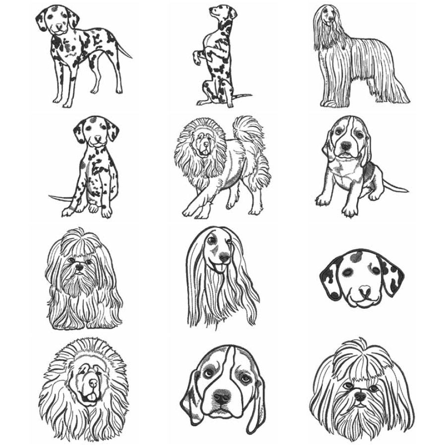 Dog Outlines