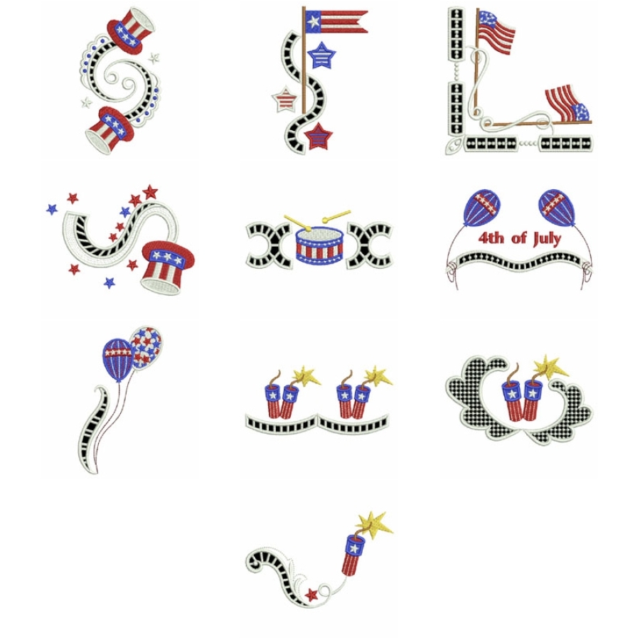 Cutwork For 4th Of July