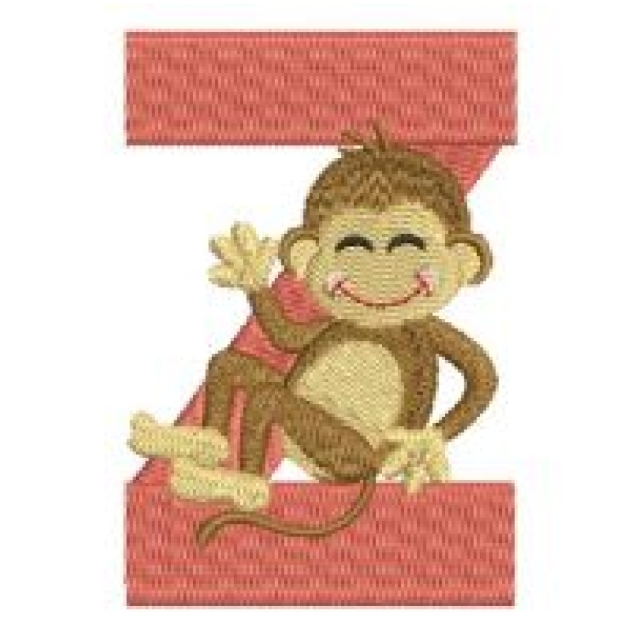Monkey Alphabets Uppercase 