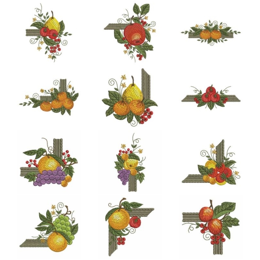 Fruits Corners And Borders 