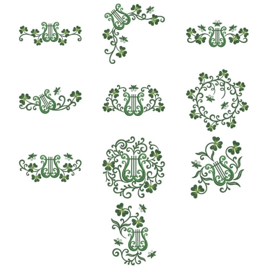 Harp And Shamrocks 