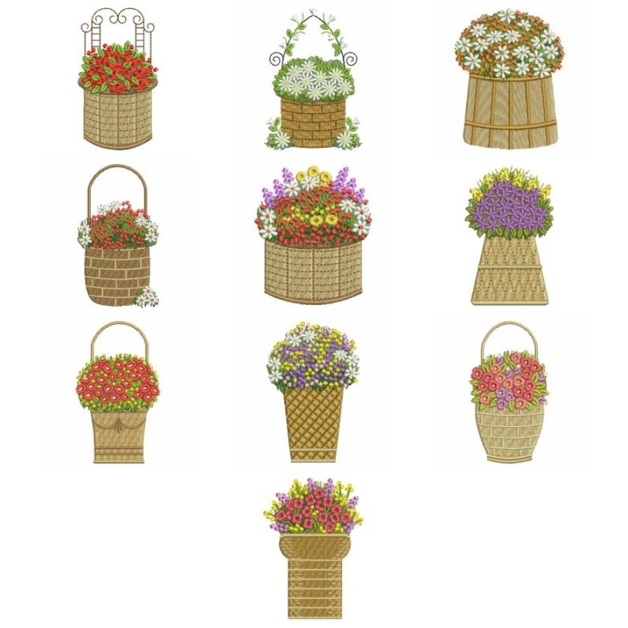 Baskets Of Blooms 