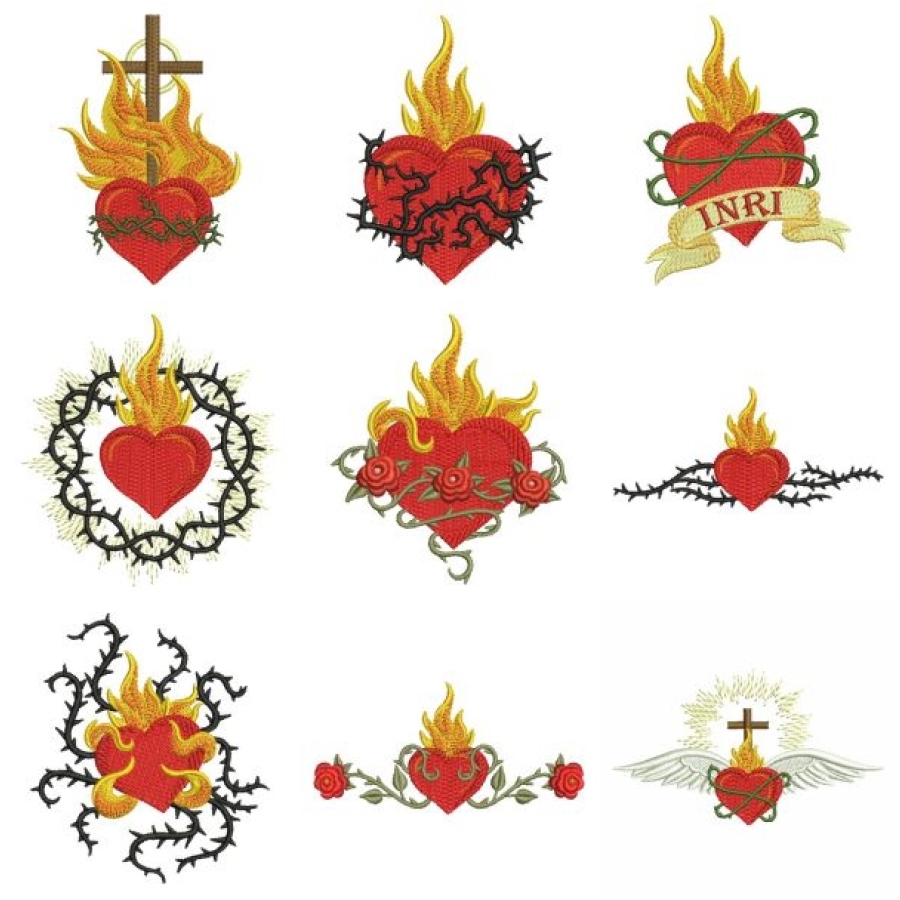 Flaming Heart OregonPatchWorks