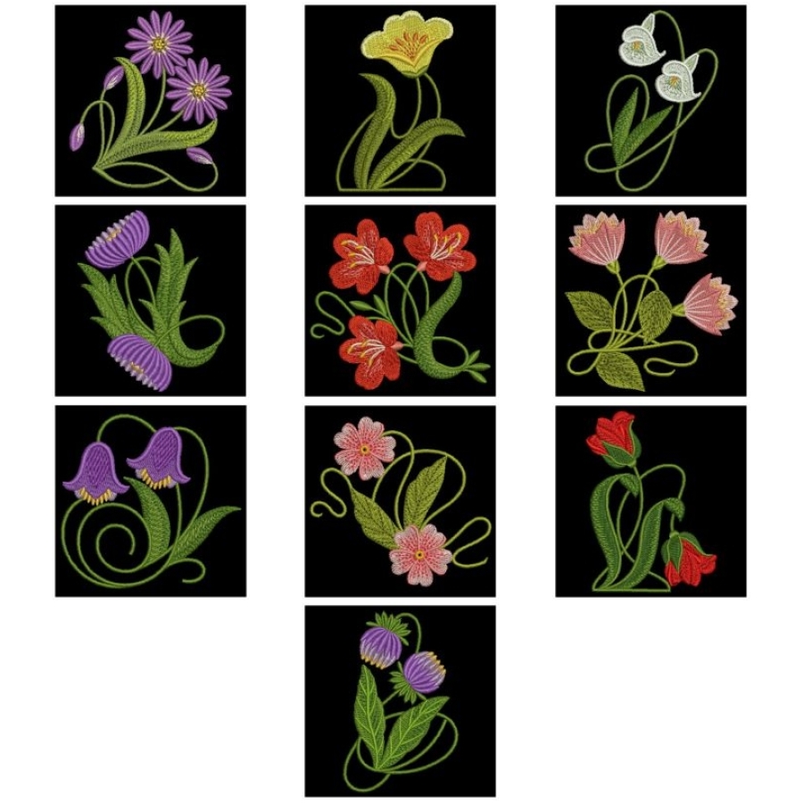 Art Nouveau Flowers 
