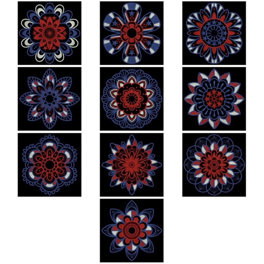 Patriotic Symmetry Quilts 