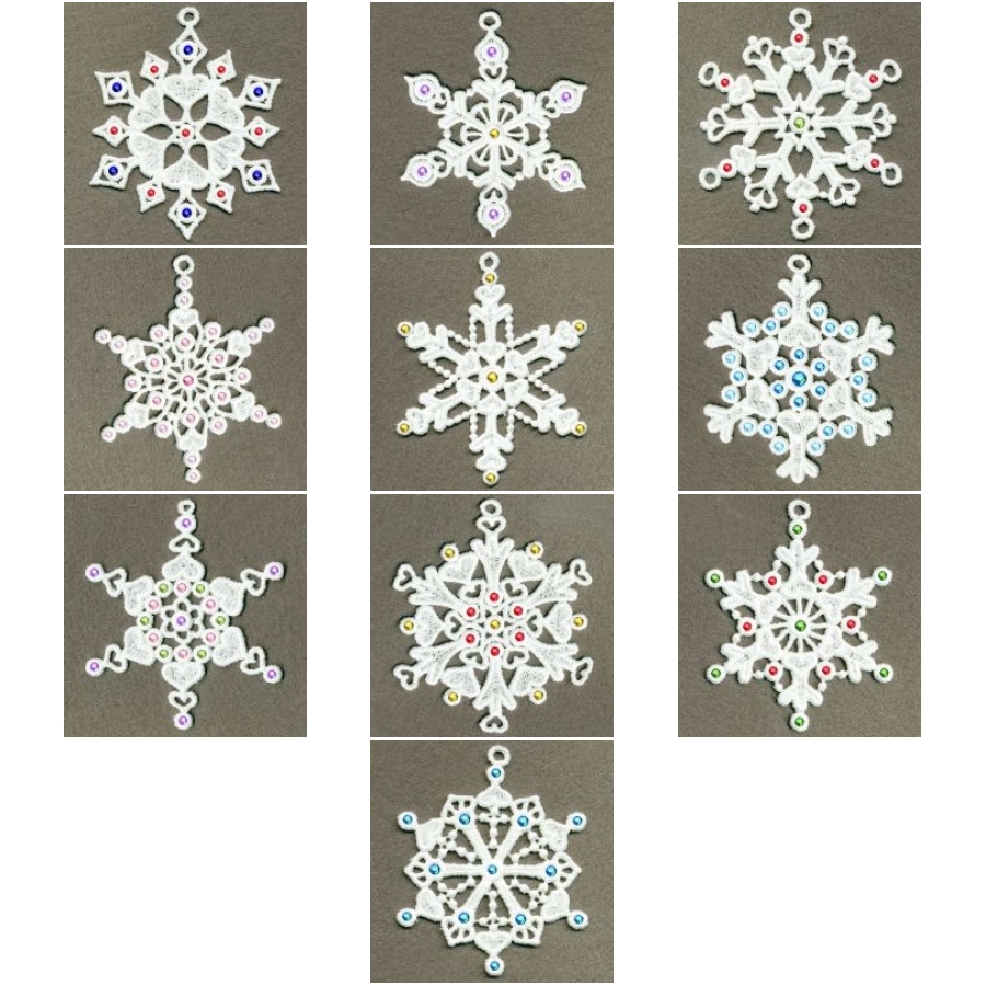 FSL Crystal Snowflakes 