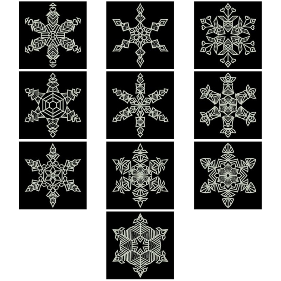 Artistic Snowflake Quilt 3 