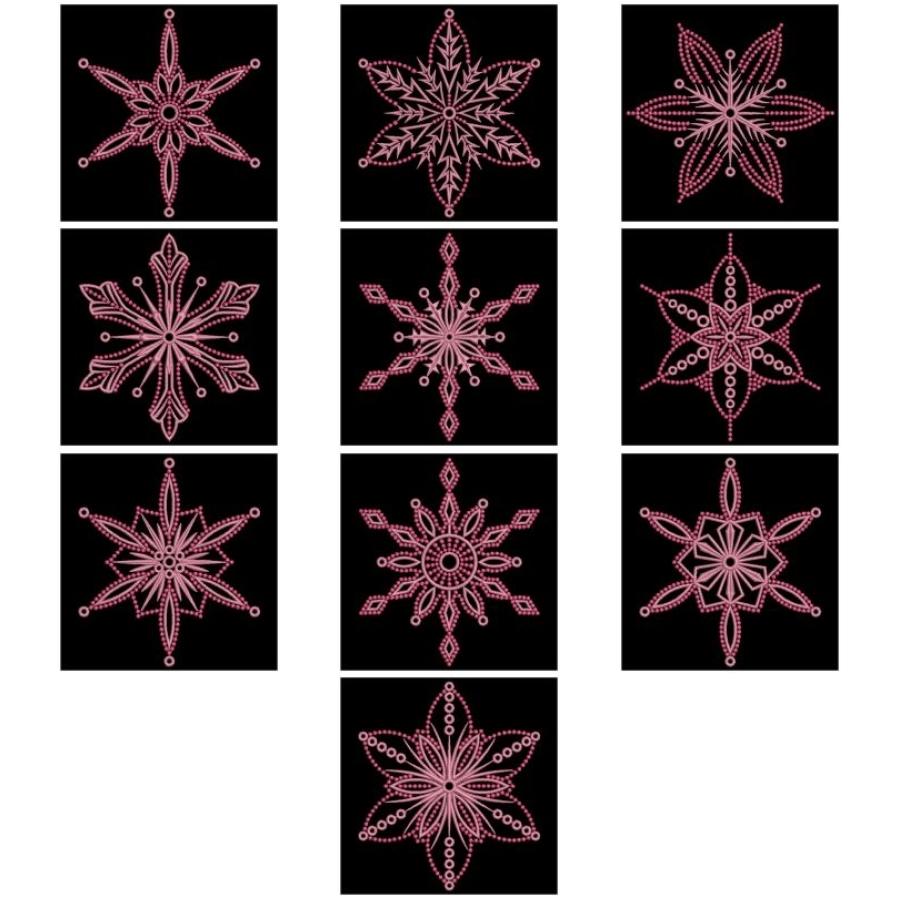 Candlewicking Snowflakes 