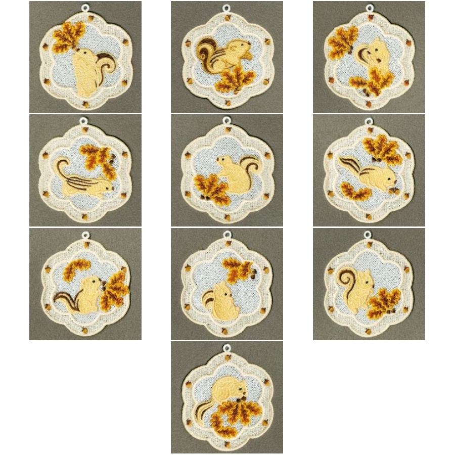 FSL Squirrel Ornaments 