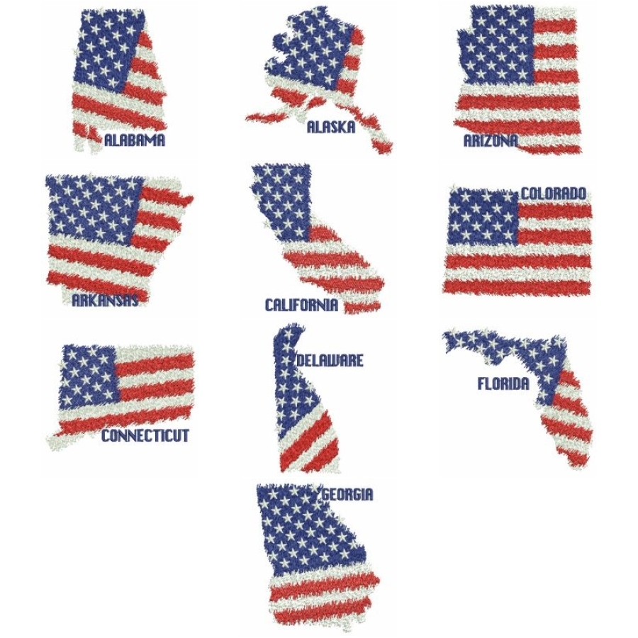 US States Map 