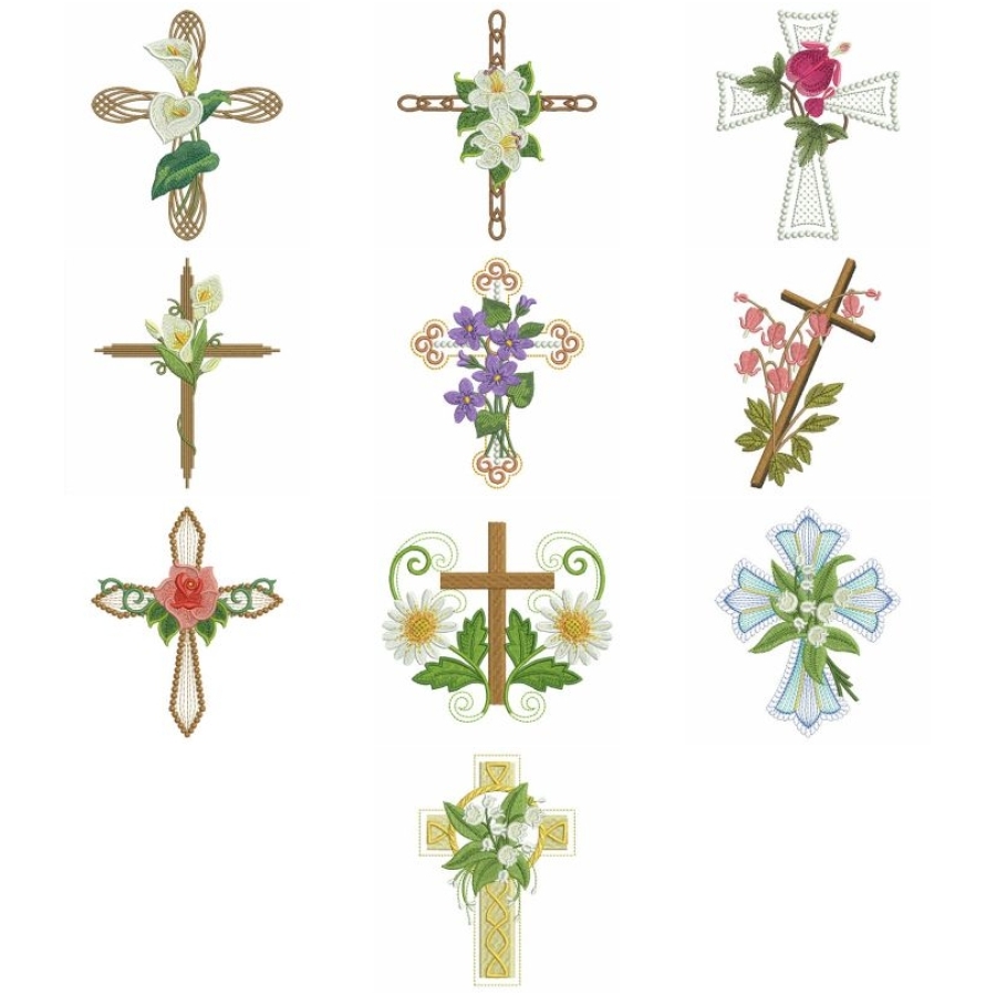 Flower Crosses 