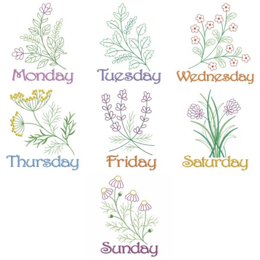 Days Of The Week Herbs 