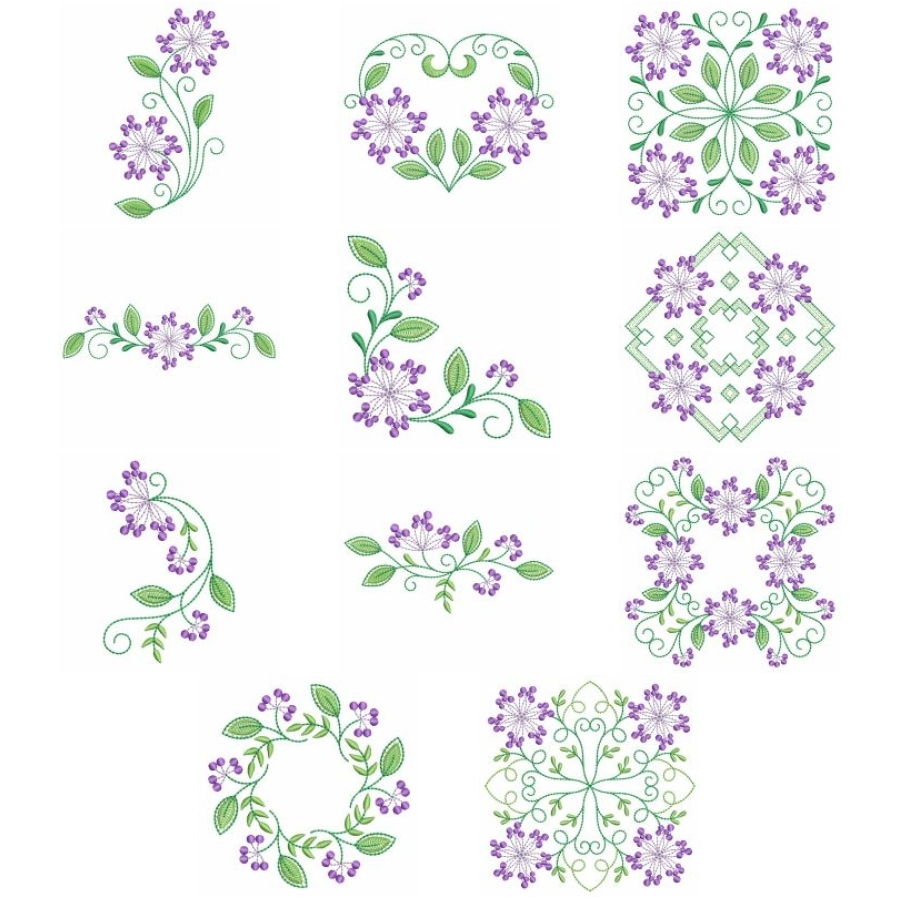 Heirloom Purple Flowers