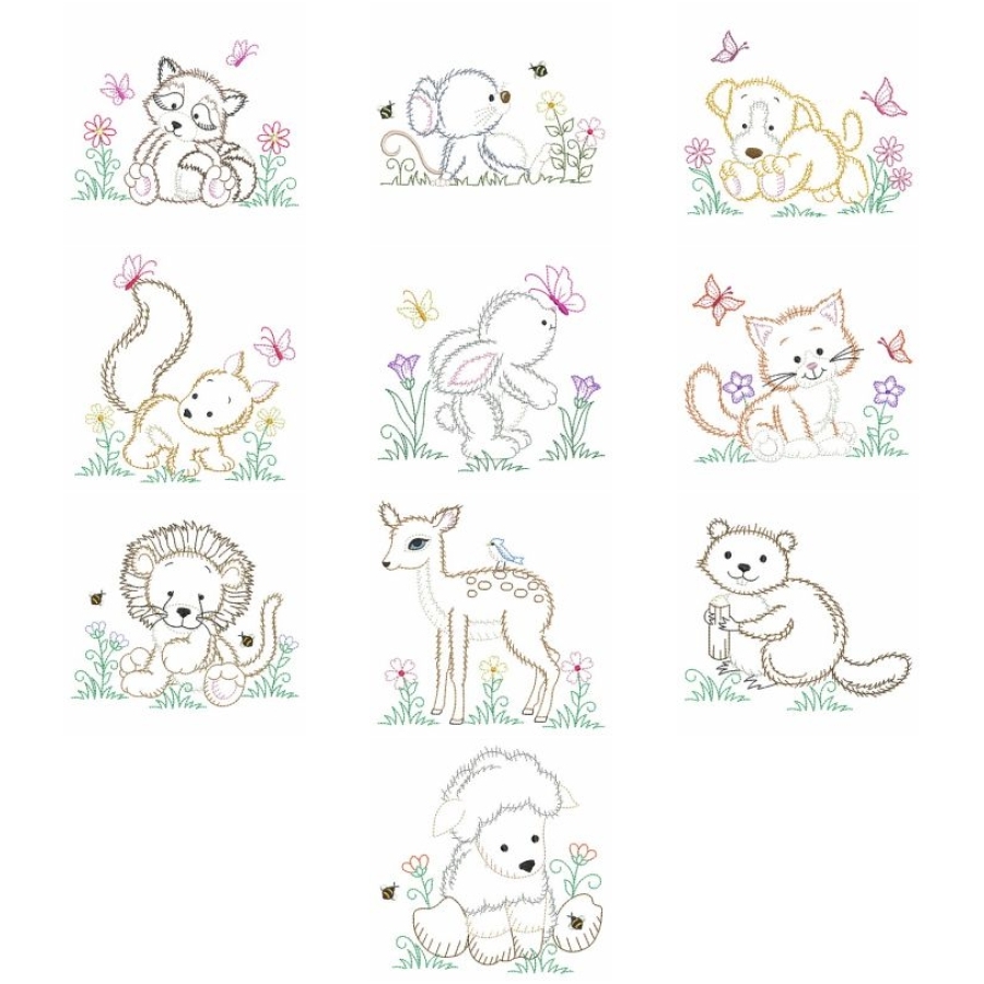 Vintage Baby Animals 