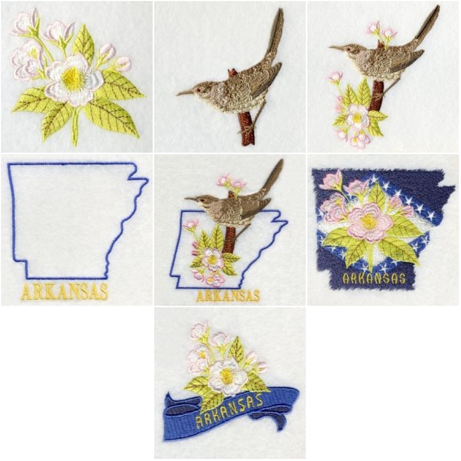 Arkansas Bird And Flower 