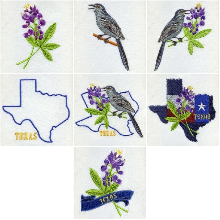 Texas Bird And Flower 