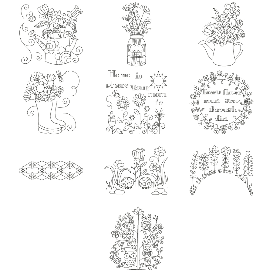 Color Me Doodle Garden