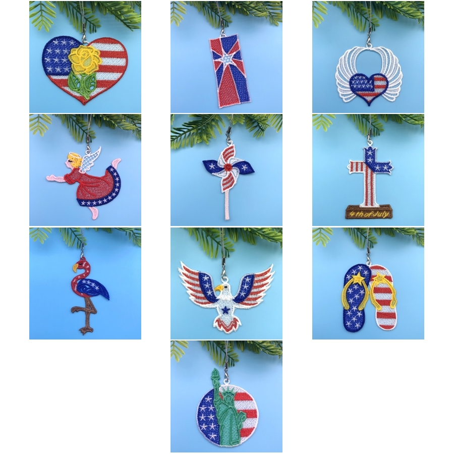 FSL 4th of July Ornaments