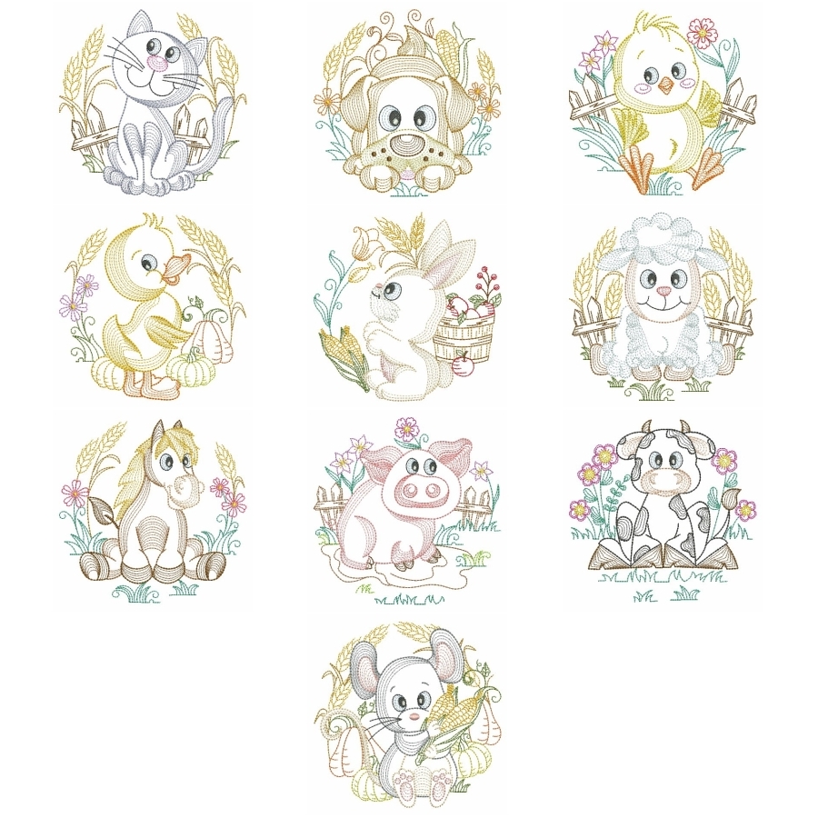 Vintage Farm Animals